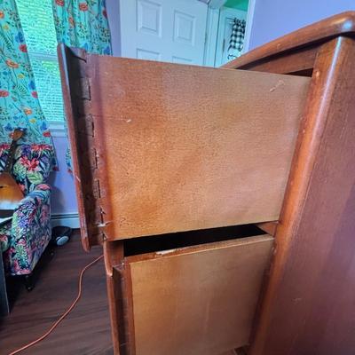 LOT 99: Vintage Maple Chest of Drawers