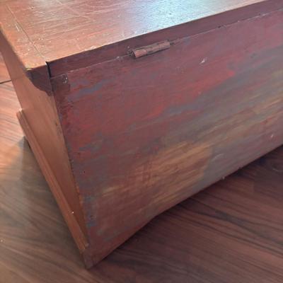 LOT 101: Primitive Blanket Chest