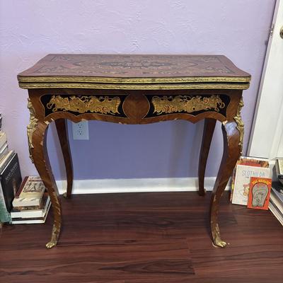 LOT 103: Vintage Ornate French Style Game Table