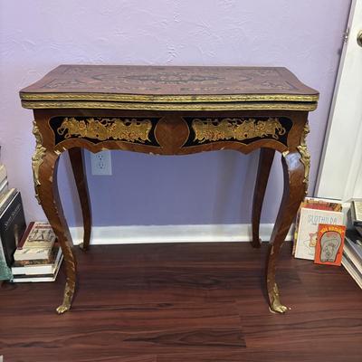 LOT 103: Vintage Ornate French Style Game Table