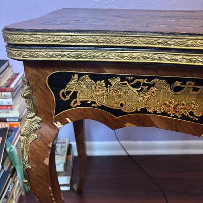 LOT 103: Vintage Ornate French Style Game Table