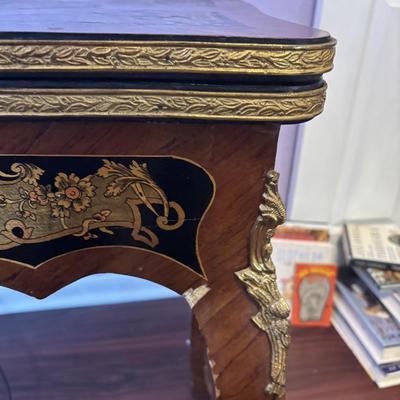 LOT 103: Vintage Ornate French Style Game Table