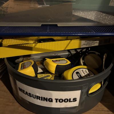 LOT 107: Garage Tools & More Cabinet Cleanout