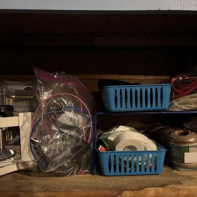 LOT 107: Garage Tools & More Cabinet Cleanout