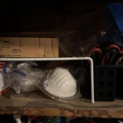 LOT 107: Garage Tools & More Cabinet Cleanout