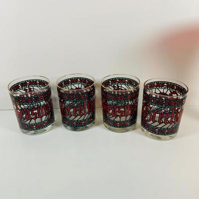 LOT 110: For a Festive Holiday Table, Lenox 10” Serving Bowl and Platter, Red and Green Noel Crystal Flutes, Holiday Plates, Tumblers,...