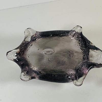 LOT 121: Set of Two (2) Antique Hand Made Glass Turtles and a Glass Frog