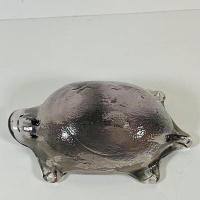 LOT 121: Set of Two (2) Antique Hand Made Glass Turtles and a Glass Frog
