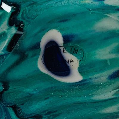 LOT 124: Something Fishy Aquatic Inspired Collection Including a Ceramic Fish Made In Brazil, Art Glass Shell, Two (2) Etched Sea Shells...