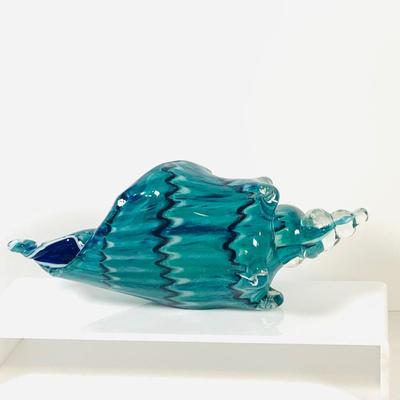 LOT 124: Something Fishy Aquatic Inspired Collection Including a Ceramic Fish Made In Brazil, Art Glass Shell, Two (2) Etched Sea Shells...