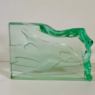 LOT 124: Something Fishy Aquatic Inspired Collection Including a Ceramic Fish Made In Brazil, Art Glass Shell, Two (2) Etched Sea Shells...