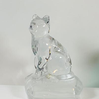 LOT 125: Collection of Glass and Ceramic Cats and Kittens and More