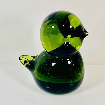 LOT 126: Assortment of Art Glass and Crystal Bird Figures, Trinket Box and More