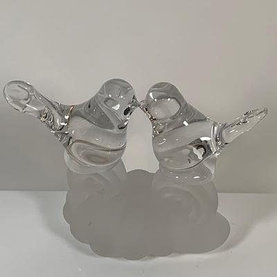 LOT 126: Assortment of Art Glass and Crystal Bird Figures, Trinket Box and More