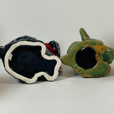 LOT 127: Assorment of Dog Figures, Banks, and More