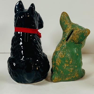 LOT 127: Assorment of Dog Figures, Banks, and More