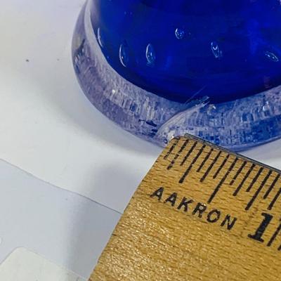 LOT 128: Cobalt Blue Glass Collection Induing a Mushroom Pitcher, Vases and Jar
