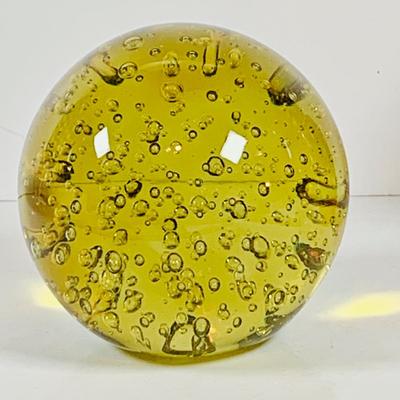 LOT 133 Art Glass Ball and Aquarium Paper Weight
