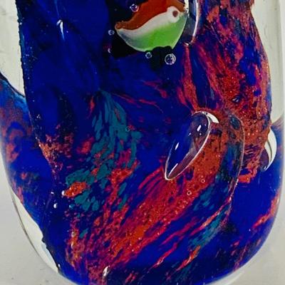 LOT 133 Art Glass Ball and Aquarium Paper Weight