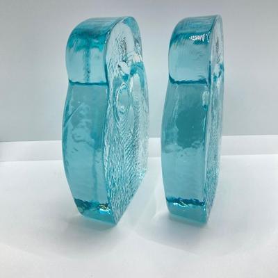 LOT 165: Owl Art Glass - Pair of Blenko Style and More