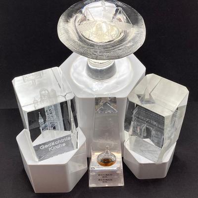 LOT 169: Etched / Carved Glass and Acrylic Collection