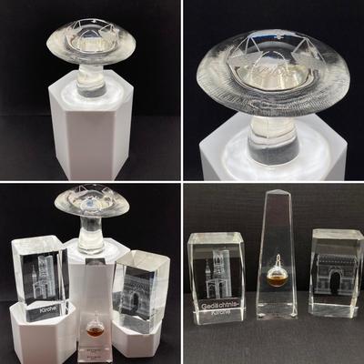 LOT 169: Etched / Carved Glass and Acrylic Collection