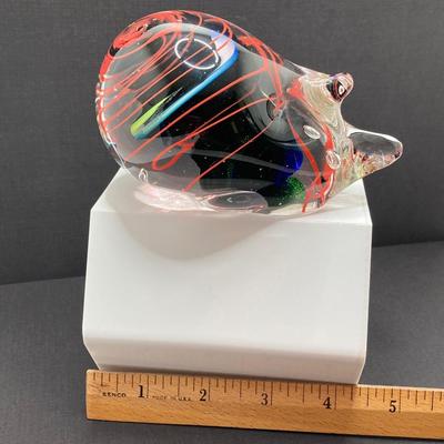 LOT 170: Stunning Signed by Artist M. Roca 1998 Art Glass Paperweight