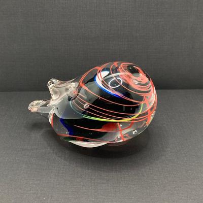 LOT 170: Stunning Signed by Artist M. Roca 1998 Art Glass Paperweight