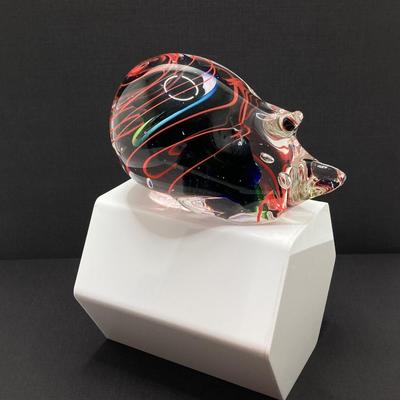 LOT 170: Stunning Signed by Artist M. Roca 1998 Art Glass Paperweight