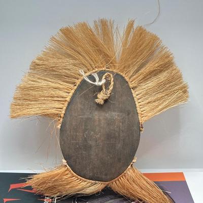 LOT 175: African Themed Collection - Carved Wooden Decor, Book and More