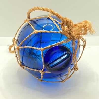LOT 177: Vintage Blue Themed Art Glass Ornaments and More