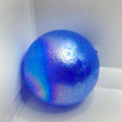 LOT 177: Vintage Blue Themed Art Glass Ornaments and More