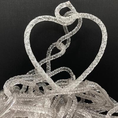 LOT 181: Dazzling Clear Art Glass Chain