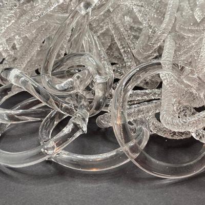 LOT 181: Dazzling Clear Art Glass Chain