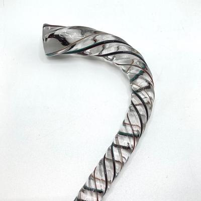 LOT 183: Glass Vintage Handcrafted Cane