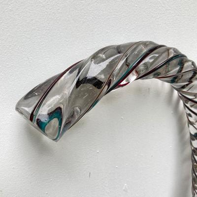LOT 183: Glass Vintage Handcrafted Cane