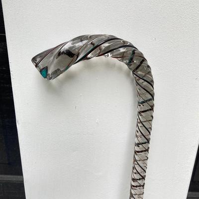 LOT 183: Glass Vintage Handcrafted Cane
