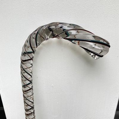 LOT 183: Glass Vintage Handcrafted Cane
