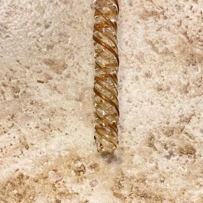 LOT 185: Vintage Twisted Art Glass Cane