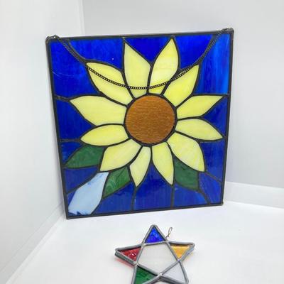 LOT 189: Collection of Stained Glass and Ornaments