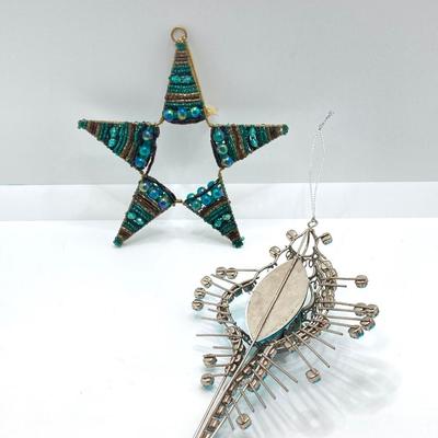 LOT 189: Collection of Stained Glass and Ornaments