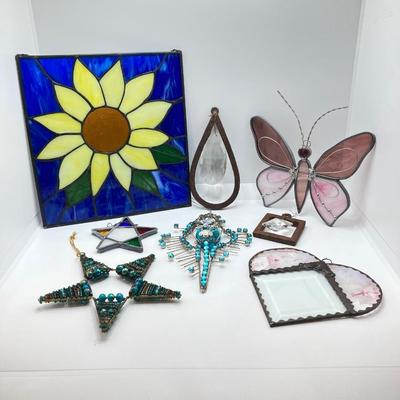 LOT 189: Collection of Stained Glass and Ornaments