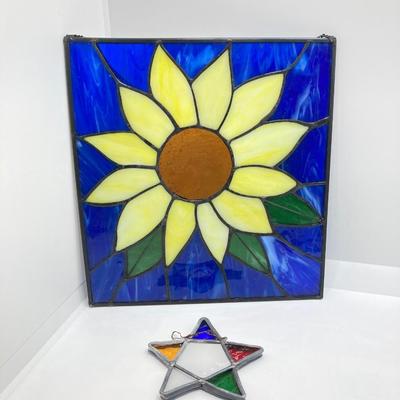 LOT 189: Collection of Stained Glass and Ornaments