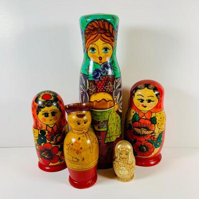 LOT 196: Collection of Russian Nesting Dolls