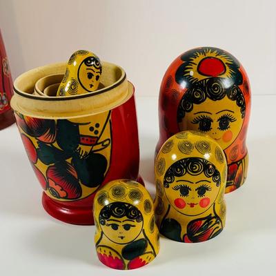 LOT 196: Collection of Russian Nesting Dolls