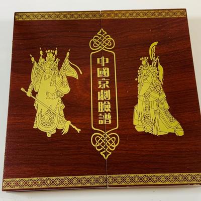 LOT 197: Asia Inspired Collection Including Peking Opera Facial Make-up Plaque, Wooden Figures, Miniture Doll. Buddha's, Dragons and...