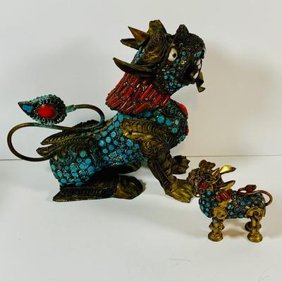 LOT 197: Asia Inspired Collection Including Peking Opera Facial Make-up Plaque, Wooden Figures, Miniture Doll. Buddha's, Dragons and...