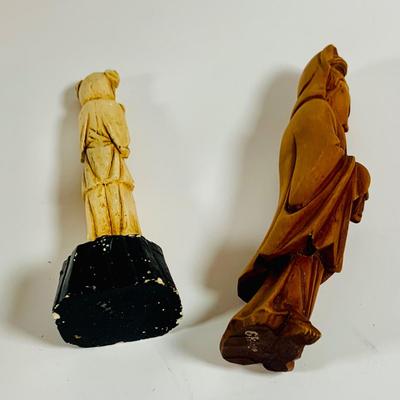 LOT 197: Asia Inspired Collection Including Peking Opera Facial Make-up Plaque, Wooden Figures, Miniture Doll. Buddha's, Dragons and...