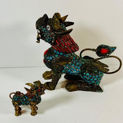 LOT 197: Asia Inspired Collection Including Peking Opera Facial Make-up Plaque, Wooden Figures, Miniture Doll. Buddha's, Dragons and...