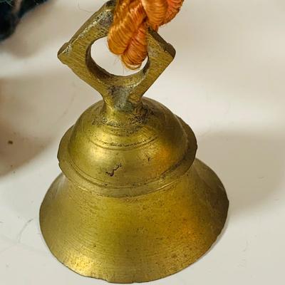LOT 198: Vintage Brass Bells, Bowl and Frog